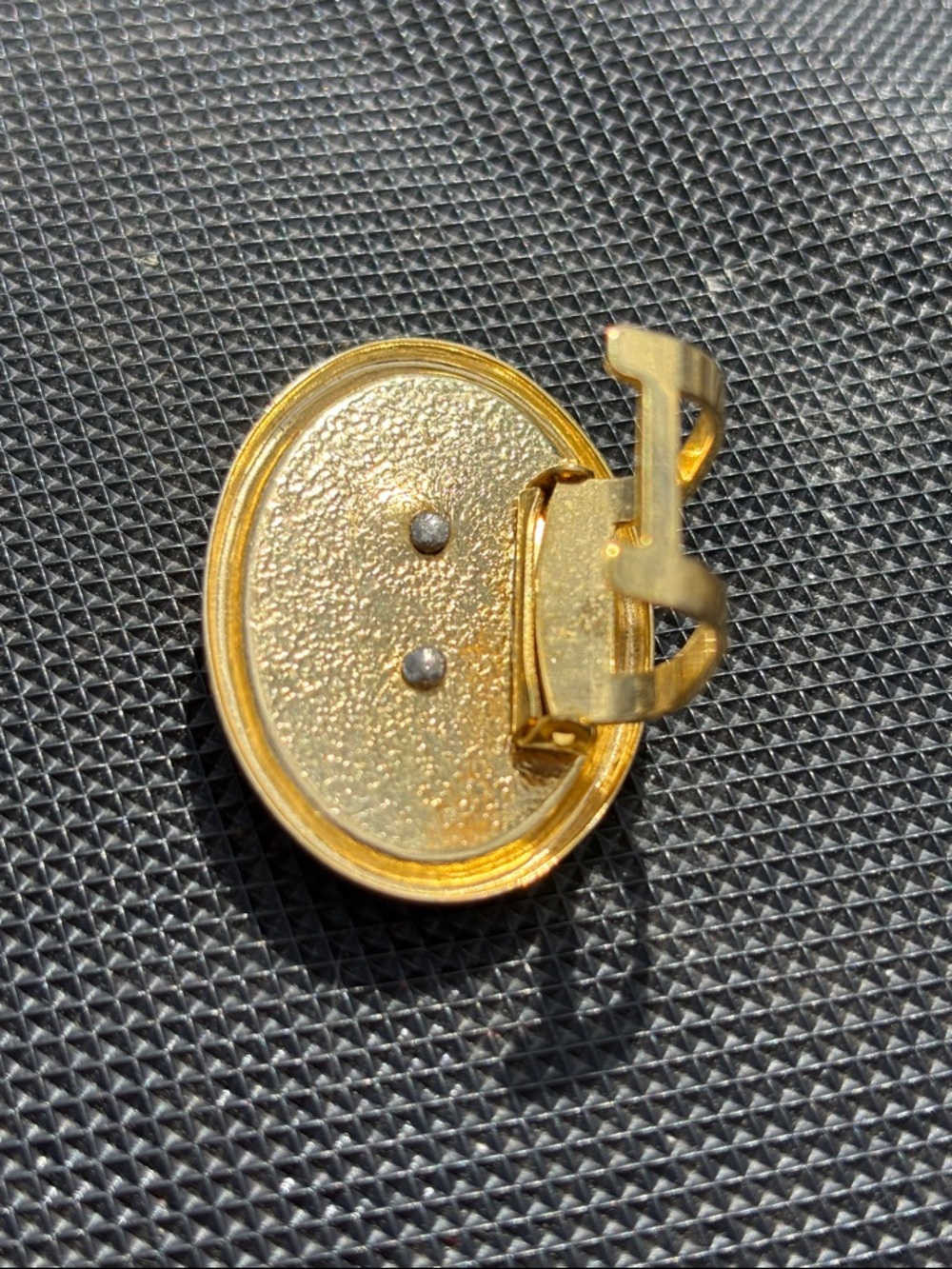 Bronze Panther Vintage Scarf Clip - Picture 4 of 4